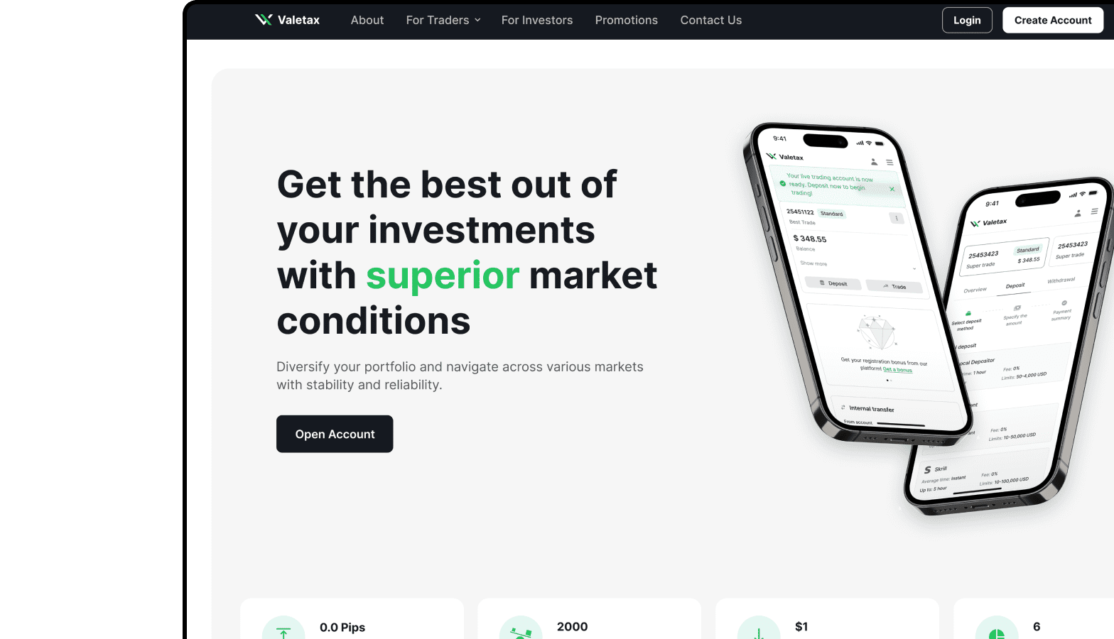 Open account step 1